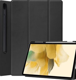 BASEY. BASEY. Samsung Galaxy Tab S7 FE Hoesje Met Uitsparing S Pen - Zwart