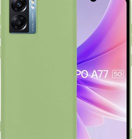 BASEY. BASEY. OPPO A77 Hoesje Siliconen - Groen