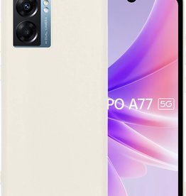 BASEY. BASEY. OPPO A77 Hoesje Siliconen - Wit