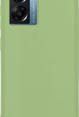 BASEY. Hoes Geschikt voor OPPO A77 Hoesje Siliconen Back Cover Case - Hoesje Geschikt voor OPPO A77 Hoes Cover Hoesje - Groen - 2 Stuks