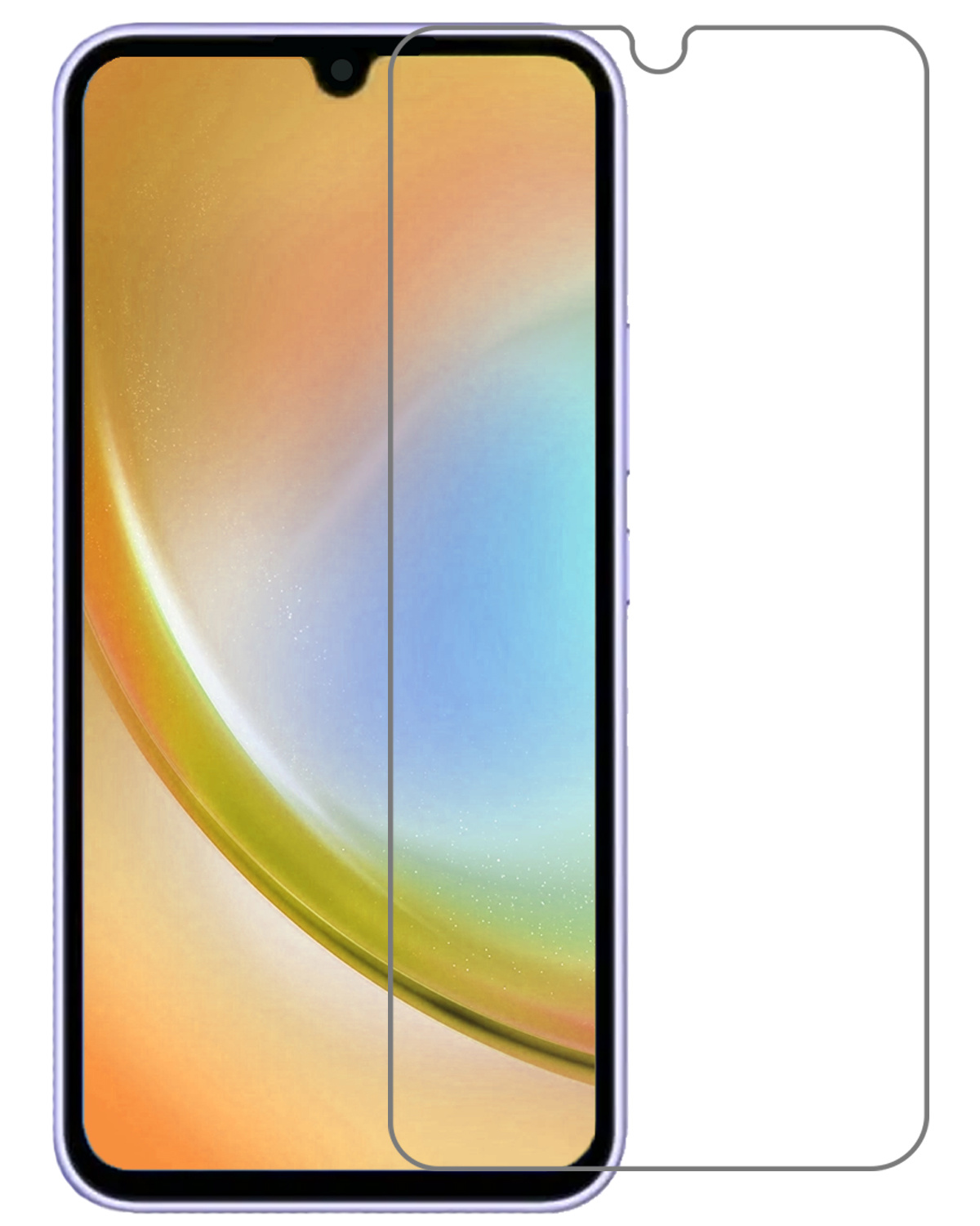 Samsung Galaxy A34 Screenprotector Tempered Glass - Samsung A34 Beschermglas Screen Protector Glas