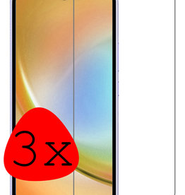 BASEY. Samsung Galaxy A34 Screenprotector Glas - 3 PACK