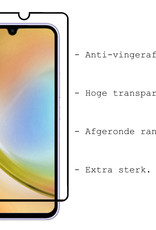BASEY. Screenprotector Geschikt voor Samsung A34 Screenprotector Beschermglas Full Cover - Screenprotector Geschikt voor Samsung Galaxy A34 Screen Protector Full Cover