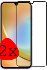 BASEY. Screenprotector Geschikt voor Samsung A34 Screenprotector Beschermglas Full Cover - Screenprotector Geschikt voor Samsung Galaxy A34 Screen Protector Full Cover - 2 Stuks