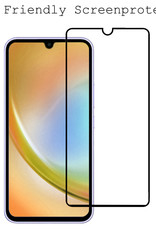 BASEY. Screenprotector Geschikt voor Samsung A34 Screenprotector Beschermglas Full Cover - Screenprotector Geschikt voor Samsung Galaxy A34 Screen Protector Full Cover - 2 Stuks