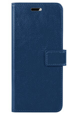 Hoes Geschikt voor Samsung A34 Hoesje Bookcase Hoes Flip Case Book Cover - Hoesje Geschikt voor Samsung Galaxy A34 Hoes Book Case Hoesje - Donkerblauw