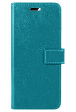Hoes Geschikt voor Samsung A34 Hoesje Bookcase Hoes Flip Case Book Cover - Hoesje Geschikt voor Samsung Galaxy A34 Hoes Book Case Hoesje - Turquoise
