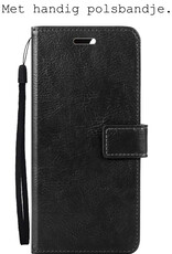 Hoes Geschikt voor Samsung A34 Hoesje Bookcase Hoes Flip Case Book Cover - Hoesje Geschikt voor Samsung Galaxy A34 Hoes Book Case Hoesje - Zwart