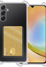 BASEY. Hoes Geschikt voor Samsung A34 Hoesje Shock Proof Case Hoes - Hoesje Geschikt voor Samsung Galaxy A34 Hoes Cover Shockproof - Transparant