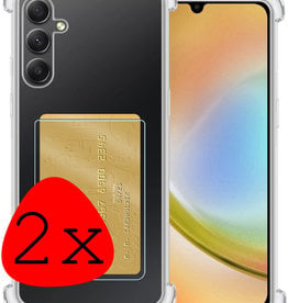 BASEY. Samsung Galaxy A34 Hoesje Pashouder - 2 PACK