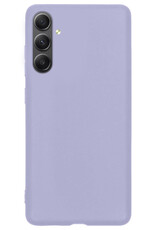 BASEY. Hoes Geschikt voor Samsung A34 Hoesje Siliconen Back Cover Case - Hoesje Geschikt voor Samsung Galaxy A34 Hoes Cover Hoesje - Lila
