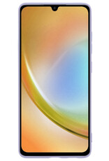 BASEY. Hoes Geschikt voor Samsung A34 Hoesje Siliconen Back Cover Case - Hoesje Geschikt voor Samsung Galaxy A34 Hoes Cover Hoesje - Lila