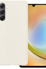 BASEY. Hoes Geschikt voor Samsung A34 Hoesje Siliconen Back Cover Case - Hoesje Geschikt voor Samsung Galaxy A34 Hoes Cover Hoesje - Wit