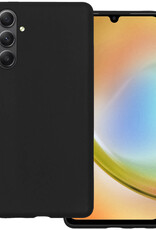 BASEY. Hoes Geschikt voor Samsung A34 Hoesje Siliconen Back Cover Case - Hoesje Geschikt voor Samsung Galaxy A34 Hoes Cover Hoesje - Zwart