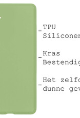 BASEY. Hoes Geschikt voor Samsung A34 Hoesje Siliconen Back Cover Case - Hoesje Geschikt voor Samsung Galaxy A34 Hoes Cover Hoesje - Groen - 2 Stuks