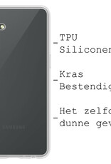 BASEY. Hoes Geschikt voor Samsung A34 Hoesje Siliconen Back Cover Case - Hoesje Geschikt voor Samsung Galaxy A34 Hoes Cover Hoesje - Transparant - 2 Stuks