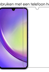 NoXx Screenprotector Geschikt voor Samsung A34 Screenprotector Tempered Glass Gehard Glas Beschermglas - 3x