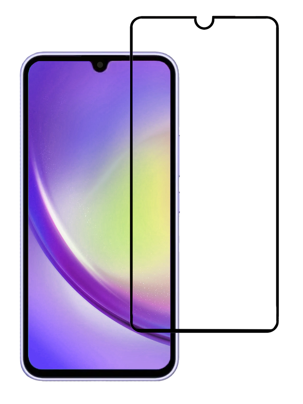 NoXx Screenprotector Geschikt voor Samsung A34 Screenprotector Tempered Glass Gehard Glas Full Cover