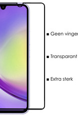NoXx Screenprotector Geschikt voor Samsung A34 Screenprotector Tempered Glass Gehard Glas Full Cover