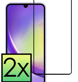 NoXx Samsung Galaxy A34 Screenprotector Glas Full Cover - 2 PACK