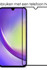 Samsung Galaxy A34 Screenprotector Tempered Glass Full Cover Gehard Glas Beschermglas - 3x