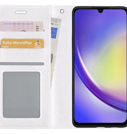 NoXx NoXx Samsung Galaxy A34 Hoesje Bookcase - Wit