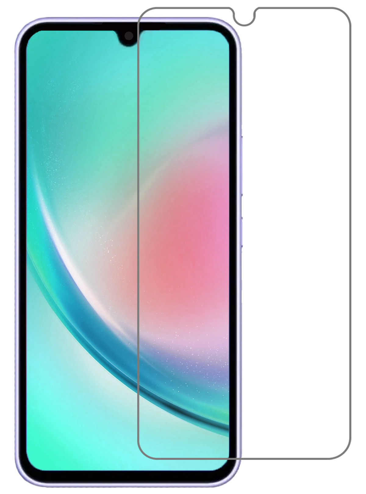 Nomfy Screenprotector Geschikt voor Samsung A34 Screenprotector Bescherm Glas Tempered Glass - Screenprotector Geschikt voor Samsung Galaxy A34 Screen Protector