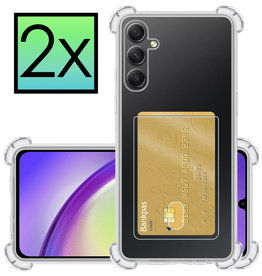 NoXx Samsung Galaxy A34 Hoesje Pashouder - 2 PACK