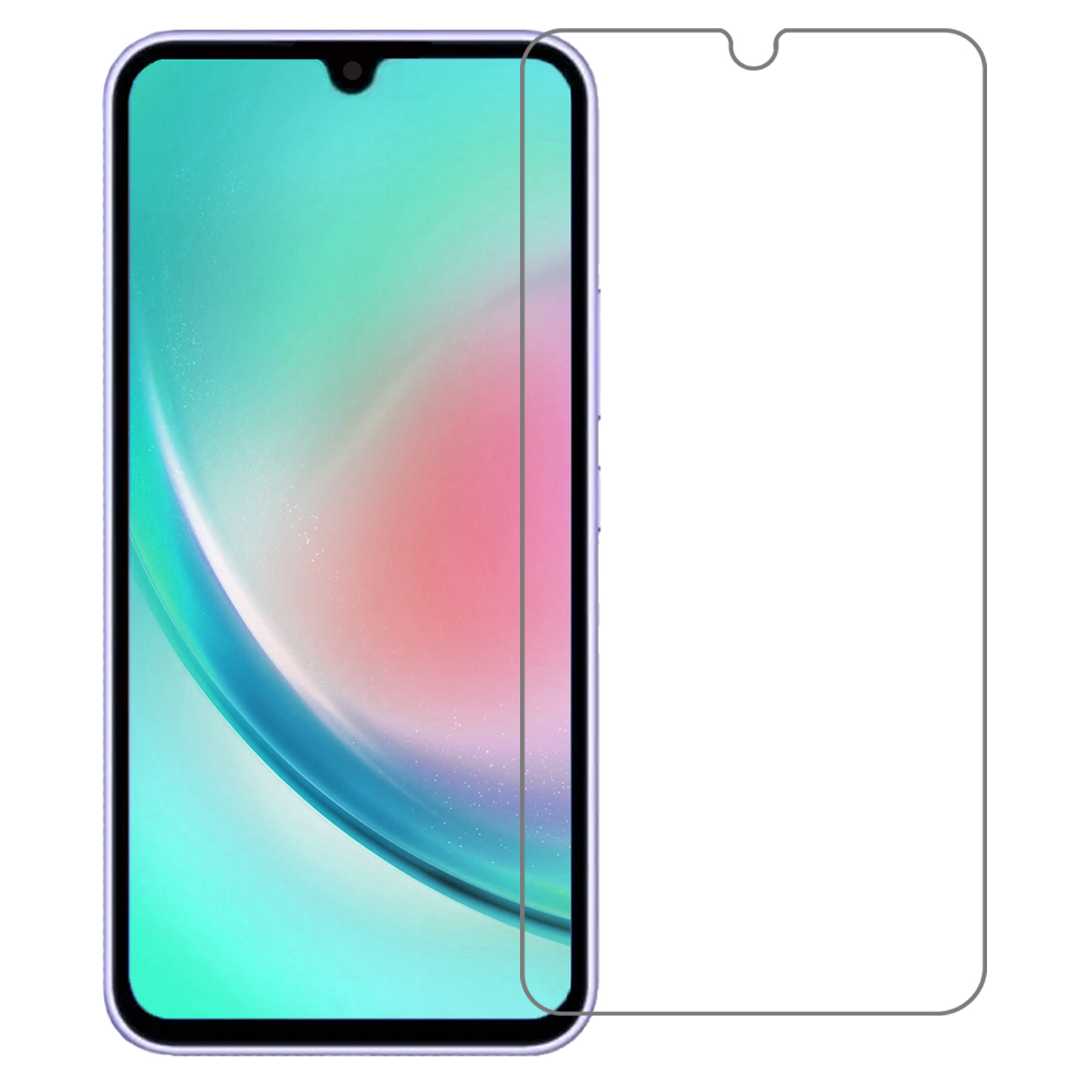 Nomfy Screenprotector Geschikt voor Samsung A34 Screenprotector Bescherm Glas Tempered Glass - Screenprotector Geschikt voor Samsung Galaxy A34 Screen Protector - 3 PACK