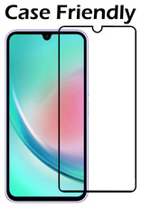 Nomfy Screenprotector Geschikt voor Samsung A34 Screenprotector Bescherm Glas - Screenprotector Geschikt voor Samsung Galaxy A34 Screen Protector Tempered Glass Full Screen Full Cover - 2 PACK