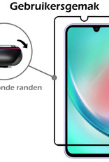 Nomfy Screenprotector Geschikt voor Samsung A34 Screenprotector Bescherm Glas - Screenprotector Geschikt voor Samsung Galaxy A34 Screen Protector Tempered Glass Full Screen Full Cover - 2 PACK