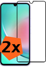 Nomfy Screenprotector Geschikt voor Samsung A34 Screenprotector Bescherm Glas - Screenprotector Geschikt voor Samsung Galaxy A34 Screen Protector Tempered Glass Full Screen Full Cover - 2 PACK