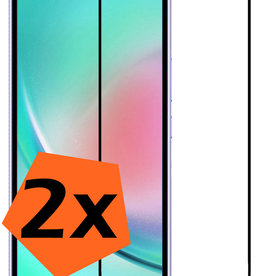 Nomfy Samsung Galaxy A34 Screenprotector Glas Full Cover - 2 PACK