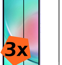 Nomfy Samsung Galaxy A34 Screenprotector Glas Full Cover - 3 PACK