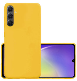 NoXx NoXx Samsung Galaxy A34 Hoesje Siliconen - Geel