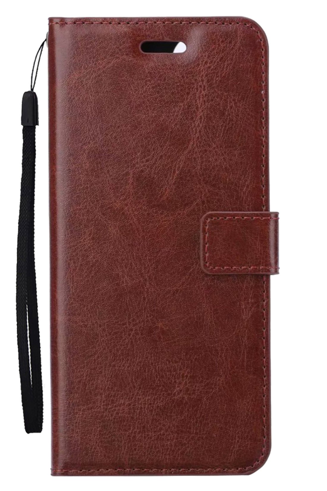 Hoesje Geschikt voor Samsung A34 Hoes Bookcase Flipcase Book Cover - Hoes Geschikt voor Samsung Galaxy A34 Hoesje Book Case - Bruin