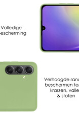 Samsung Galaxy A34 Hoesje Back Cover Siliconen Case Hoes - Groen