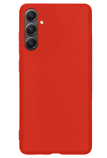 NoXx Hoes Geschikt voor Samsung A34 Hoesje Cover Siliconen Back Case Hoes - Rood