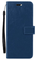 Hoesje Geschikt voor Samsung A34 Hoes Bookcase Flipcase Book Cover - Hoes Geschikt voor Samsung Galaxy A34 Hoesje Book Case - Donkerblauw
