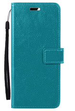 Nomfy Hoesje Geschikt voor Samsung A34 Hoes Bookcase Flipcase Book Cover - Hoes Geschikt voor Samsung Galaxy A34 Hoesje Book Case - Turquoise