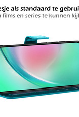 Nomfy Hoesje Geschikt voor Samsung A34 Hoes Bookcase Flipcase Book Cover - Hoes Geschikt voor Samsung Galaxy A34 Hoesje Book Case - Turquoise