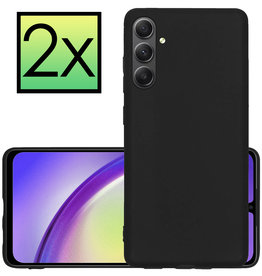 NoXx NoXx Samsung Galaxy A34 Hoesje Siliconen - Zwart - 2 PACK