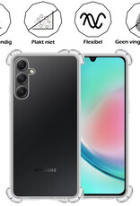 Nomfy Hoesje Geschikt voor Samsung A34 Hoesje Shock Proof Cover Case Shockproof - Hoes Geschikt voor Samsung Galaxy A34 Hoes Siliconen Back Case - Transparant