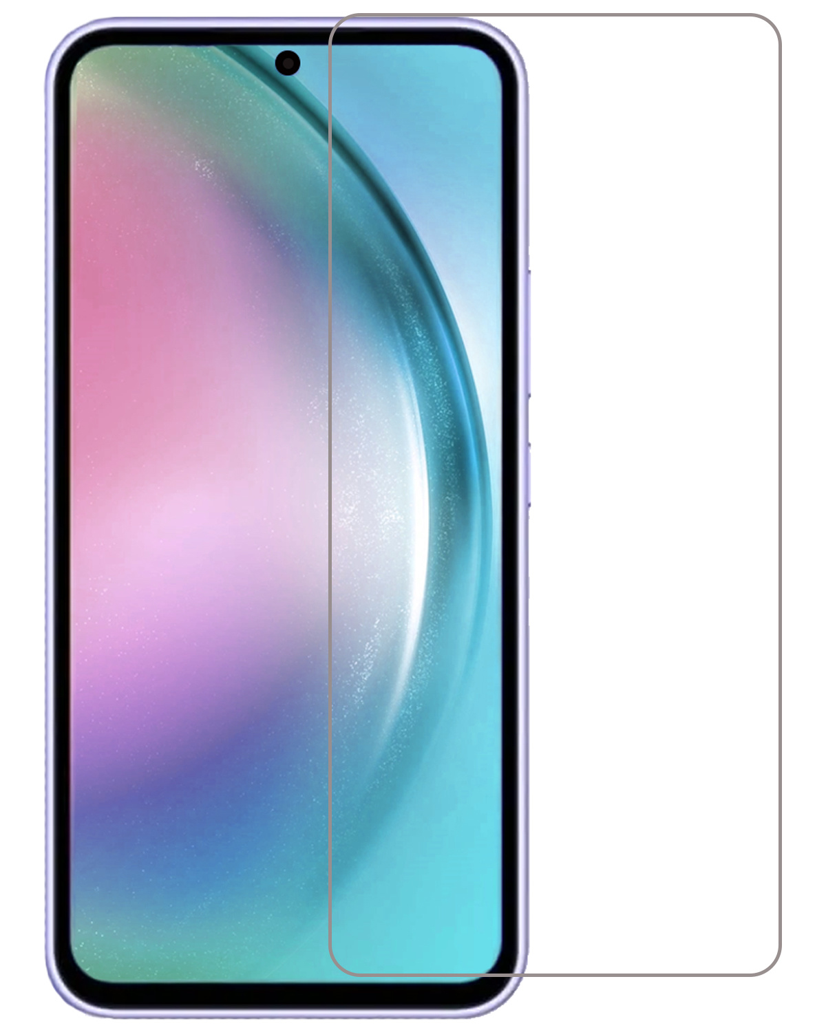 BASEY. Screenprotector Geschikt voor Samsung A54 Screenprotector Tempered Glass - Screenprotector Geschikt voor Samsung Galaxy A54 Beschermglas Screen Protector Glas