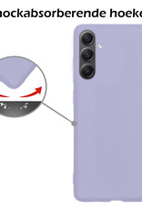 Nomfy Hoesje Geschikt voor Samsung A34 Hoesje Siliconen Cover Case - Hoes Geschikt voor Samsung Galaxy A34 Hoes Back Case - Lila