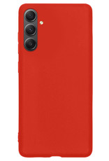 Nomfy Hoesje Geschikt voor Samsung A34 Hoesje Siliconen Cover Case - Hoes Geschikt voor Samsung Galaxy A34 Hoes Back Case - Rood