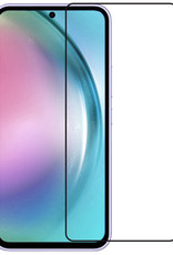 BASEY. Screenprotector Geschikt voor Samsung A54 Screenprotector Beschermglas Full Cover - Screenprotector Geschikt voor Samsung Galaxy A54 Screen Protector Full Cover