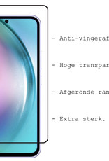 BASEY. Screenprotector Geschikt voor Samsung A54 Screenprotector Beschermglas Full Cover - Screenprotector Geschikt voor Samsung Galaxy A54 Screen Protector Full Cover