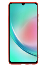 Nomfy Hoesje Geschikt voor Samsung A34 Hoesje Siliconen Cover Case - Hoes Geschikt voor Samsung Galaxy A34 Hoes Back Case - Rood