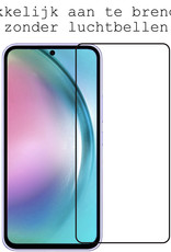 BASEY. Screenprotector Geschikt voor Samsung A54 Screenprotector Beschermglas Full Cover - Screenprotector Geschikt voor Samsung Galaxy A54 Screen Protector Full Cover - 3 Stuks